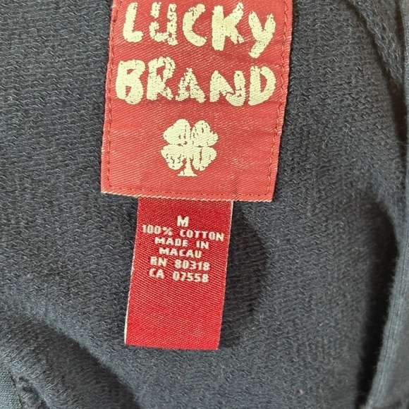 Lucky Navy Hoodie with Fish Design M - Picture 3 of 6